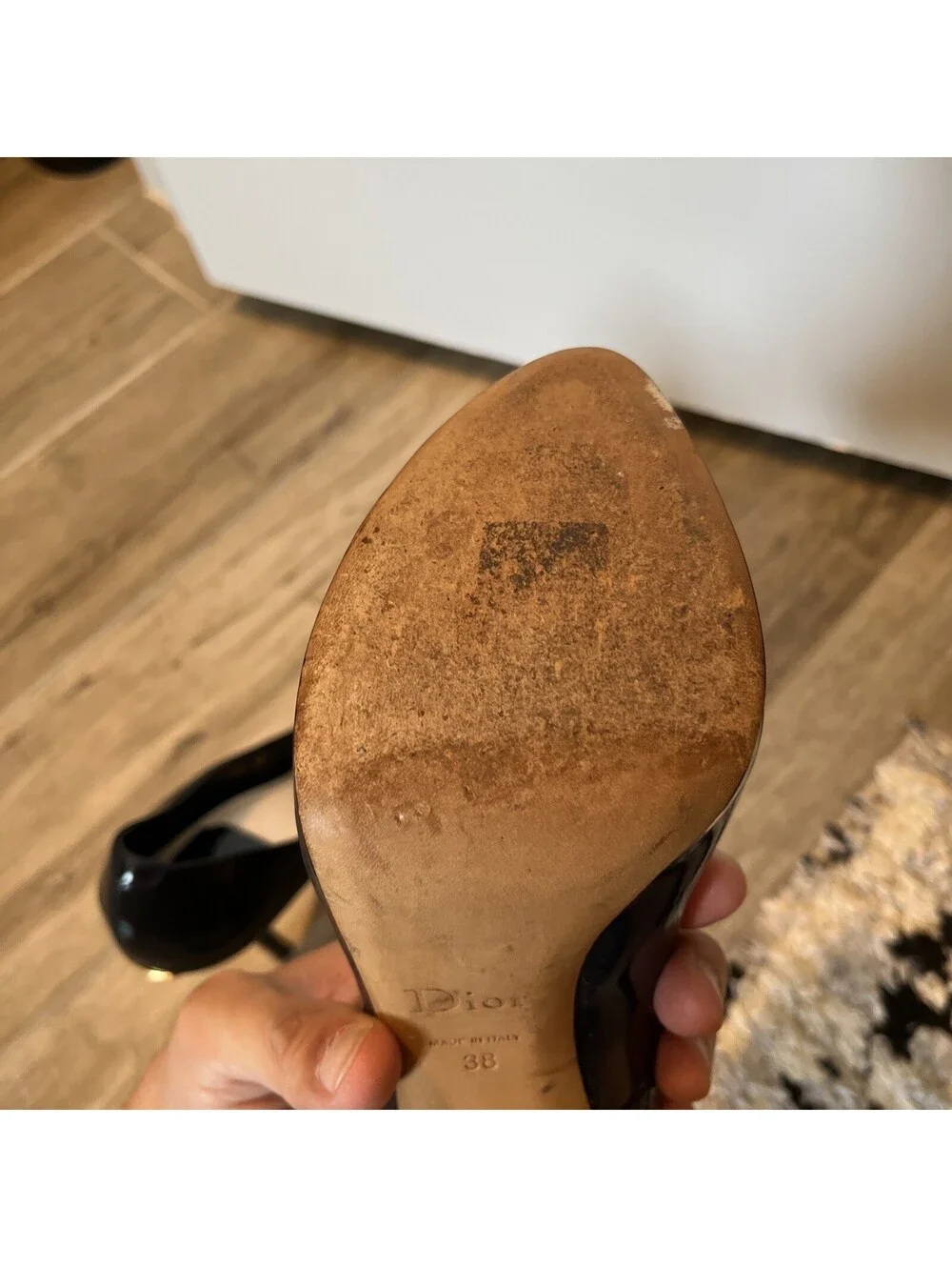 CHRISTIAN DIOR MISS DIOR 4 INCH STILLETO HEELS SIZE IT38/US8 MADE IN ITALY BLUE